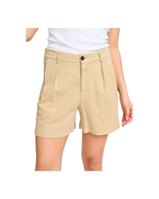 Closed Natural Shorts Aus Premium-Leinenqualität