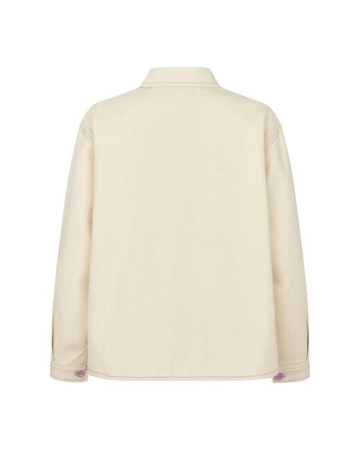 Lolly's Laundry Jassen ,Katoen Fal Ll Teddy Jacket in het Natural