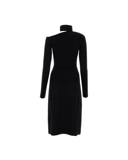 Ferragamo Black Knitted Dresses