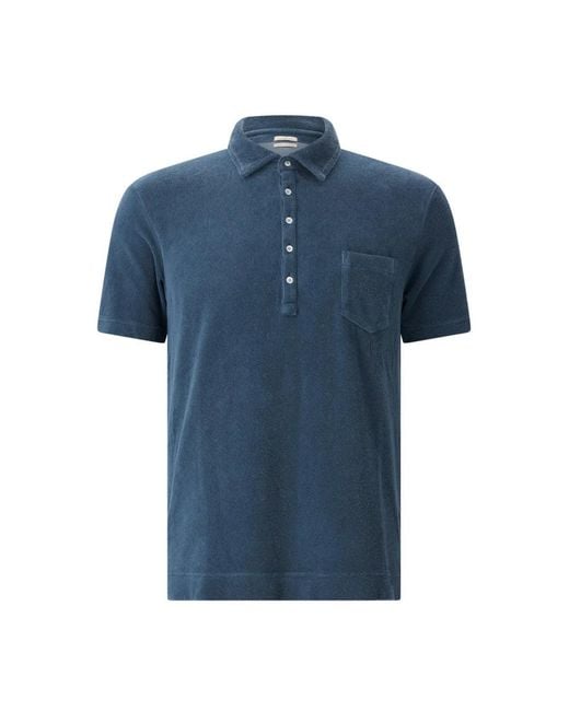 Massimo Alba Blue Polo Shirts for men