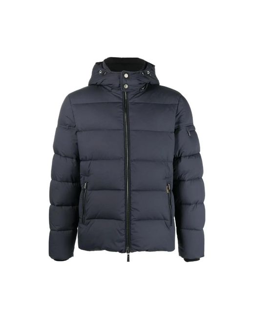 Moorer Blue Down Jackets for men