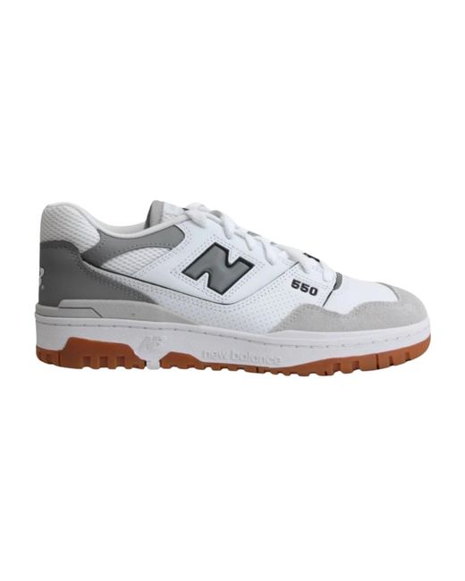 Sneakers bianche in camoscio con logo del marchio di New Balance in White da Uomo