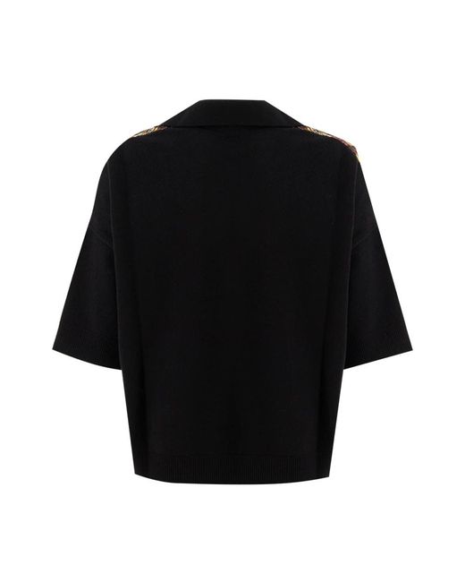 Etro Black V-Neck Knitwear