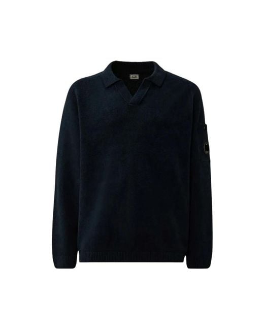 C P Company Blue Polo Shirts for men