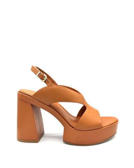 Shoes > sandals > high heel sandals Jeannot en coloris Brown
