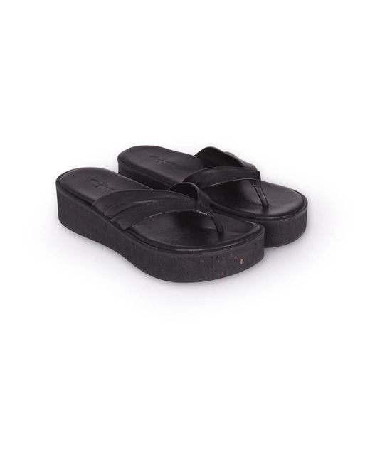 Cortana Blue Flip Flops