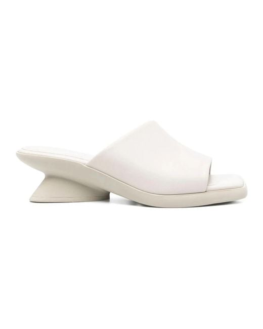 Vic Matié White Heeled Mules