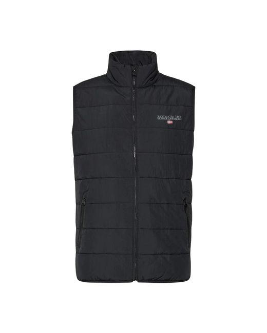 Napapijri Black Waistcoats for men