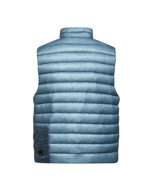 C P Company Blue Light D.D. Shell Padded Vest for men