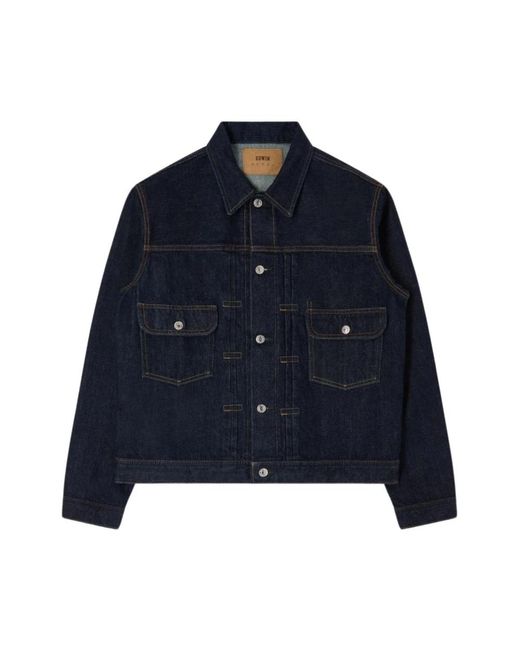 Edwin Denim Jassen in het Blue voor heren