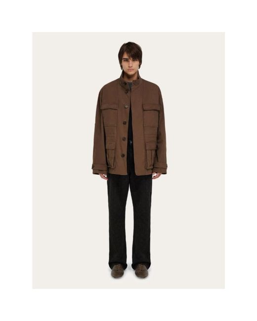 Ferragamo Brown Light Jackets for men