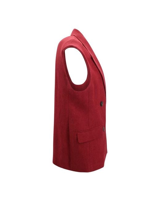 Vests Max Mara de color Red