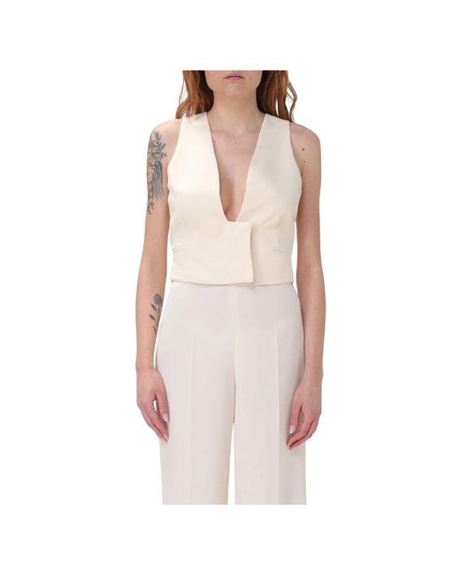 Twinset Jassen ,Stijlvolle Gilet Voor Een Trendy Look in het Pink