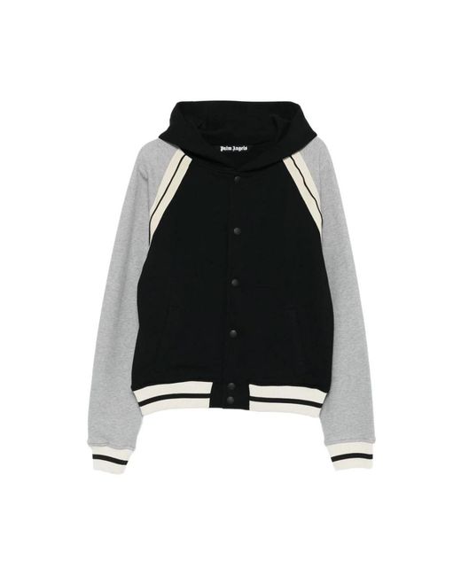 Palm Angels Black Zip-Throughs for men