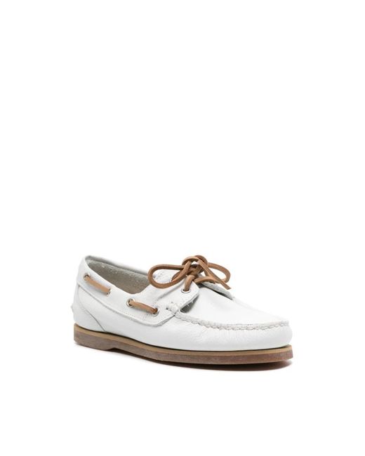 Timberland White Sailor Shoes
