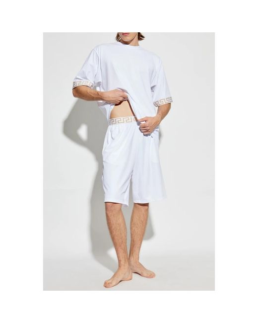 Versace Tops ,Wit ,Strand T-Shirt in het White voor heren