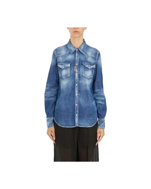 Denim Shirts di DSquared² in Blue