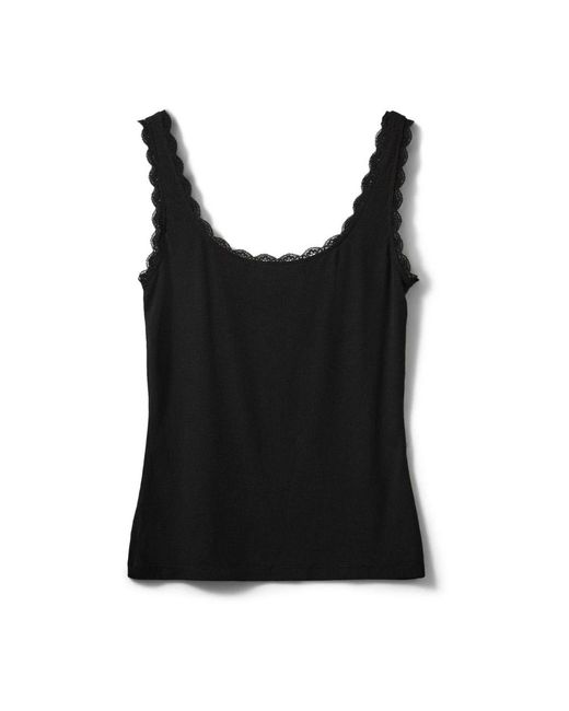 Sofie Schnoor Black Sleeveless Tops