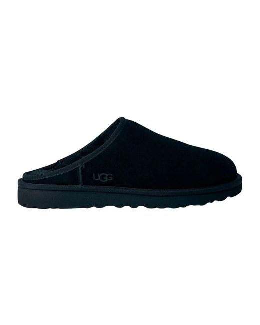 Ugg Wildleder Slip-On Mules Lammfell Gefüttert in Blue für Herren