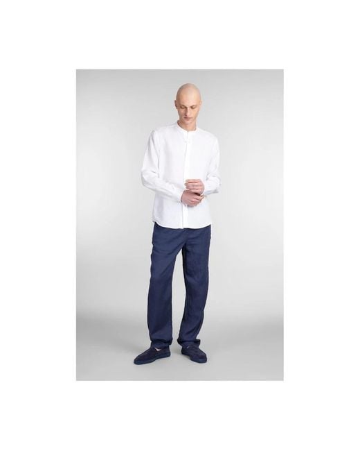 Aspesi Blue Straight Trousers for men
