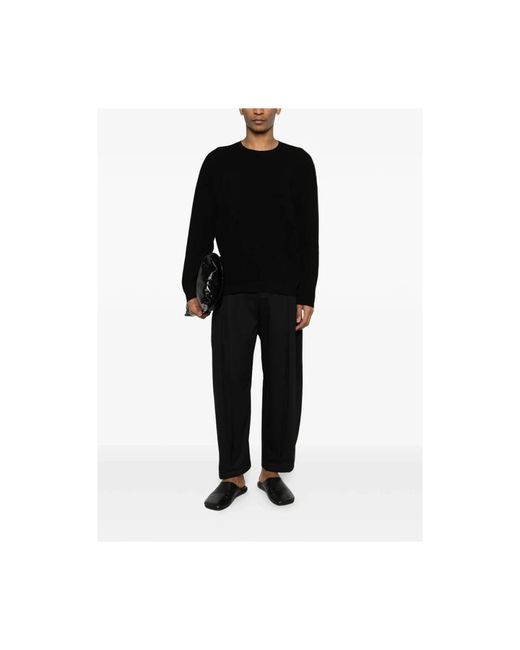 Isabel Benenato Black Round-Neck Knitwear for men