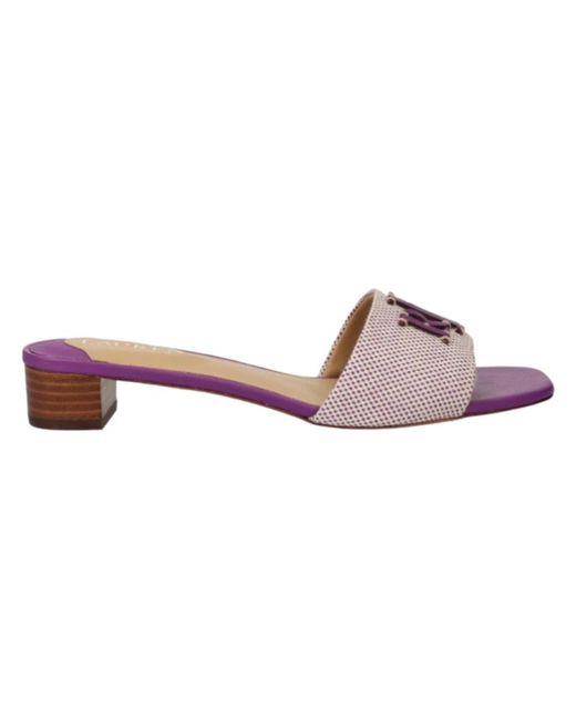 Shoes > heels > heeled mules Ralph Lauren en coloris Pink