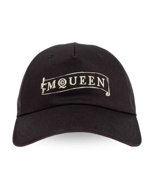 McQueen Accessoires ,Zwart ,Katoen Baseball Cap in het Black