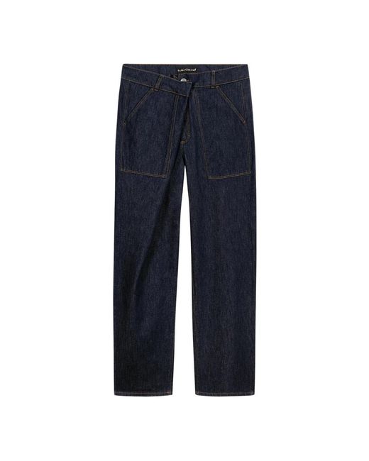 Luisa Cerano Blue Straight Fit Jeans