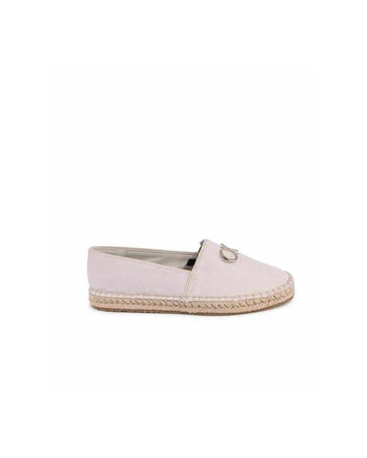 Calvin Klein White Espadrilles