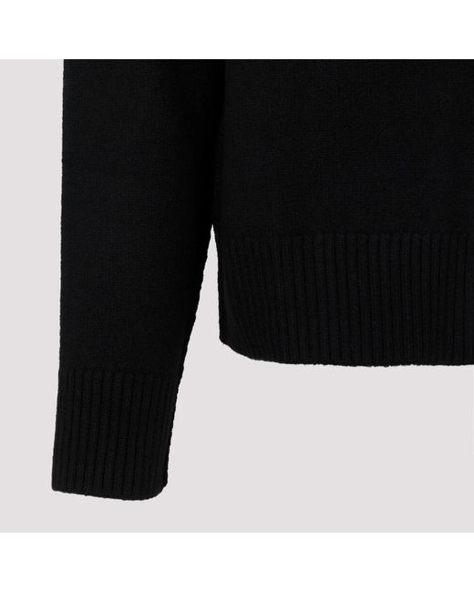 Knitwear > round-neck knitwear AMI pour homme en coloris Black
