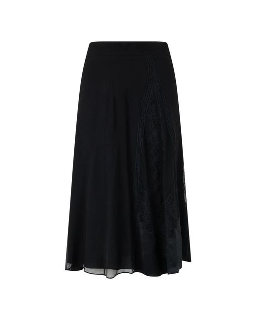 Alberta Ferretti Black Midi Skirts