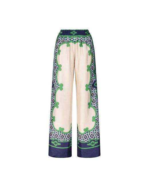 LaDoubleJ Wide Trousers in het Green