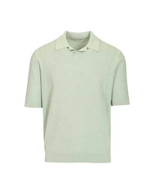 Ballantyne Buttonless Cotton Waffle Polo in het Green voor heren