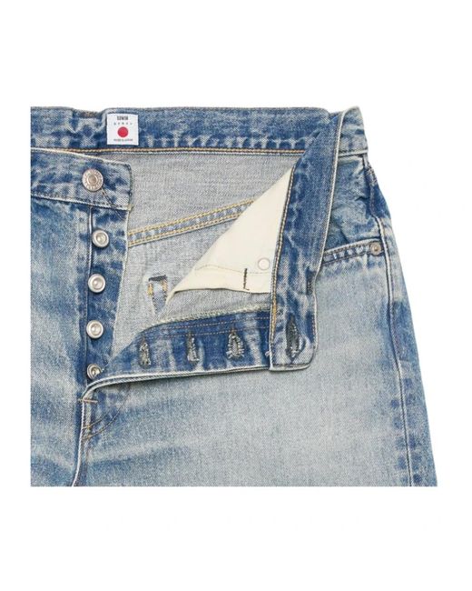 Edwin Jeans ,Blauw ,Wide Jeans in het Blue voor heren