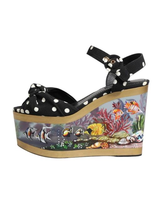 Dolce & Gabbana Blue Wedges