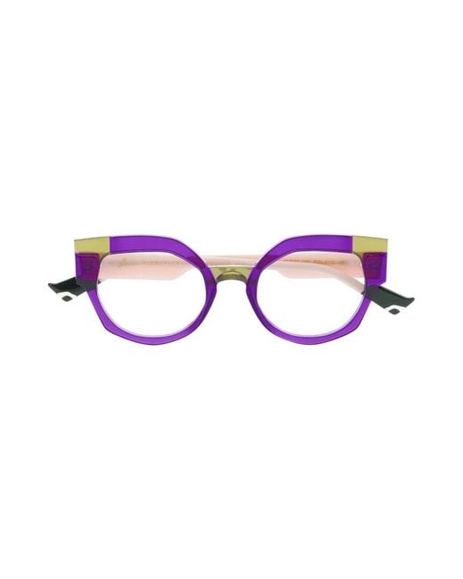 Face A Face Purple Glasses