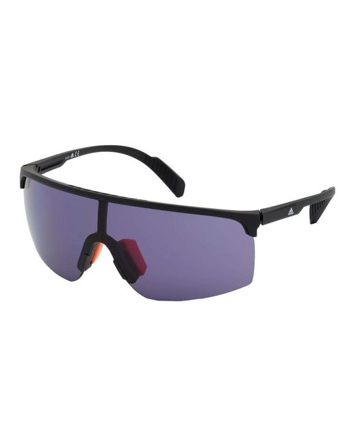 Adidas Accessoires ,Zwart ,Leer Sp 0005 Zonnebril in het Blue voor heren