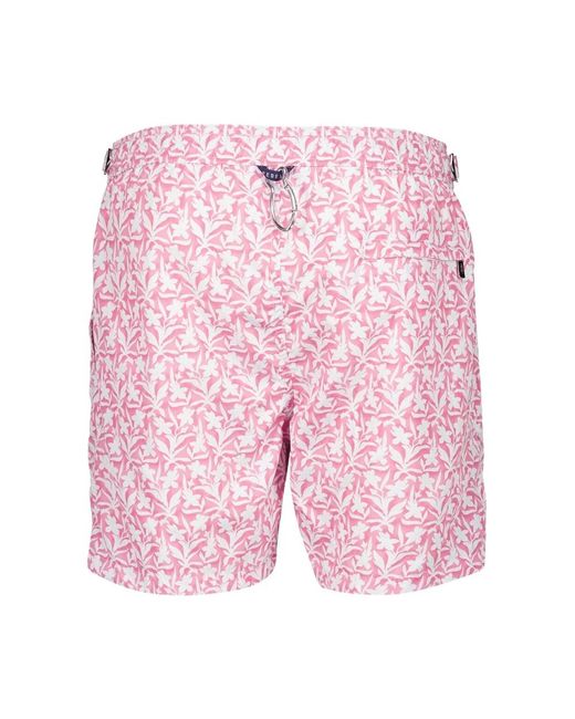 Fedeli Badmode ,Roze ,Polyester Roze Airstop Zwemshorts Met Stempelpatroon in het Pink voor heren