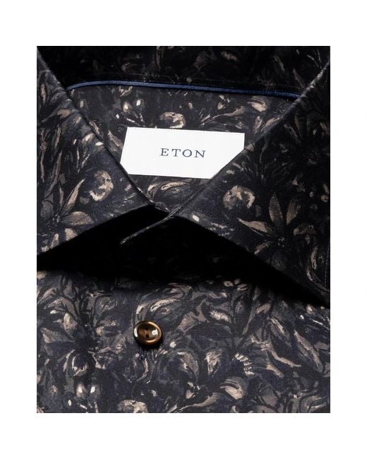 Eton of Sweden Black Casual Shirts for men