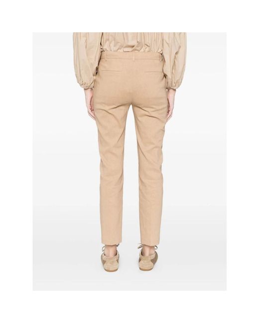 Pinko Natural Cropped Trousers