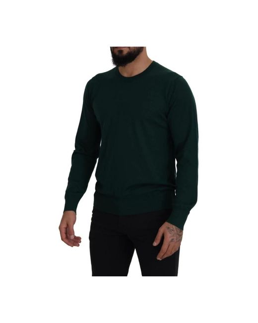 Dolce & Gabbana Black Cashmere Knitwear for men