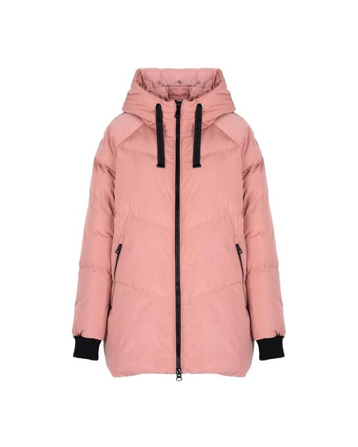 Geox Jassen ,Roze ,Polyester Klassiek Jack Met Capuchon in het Pink