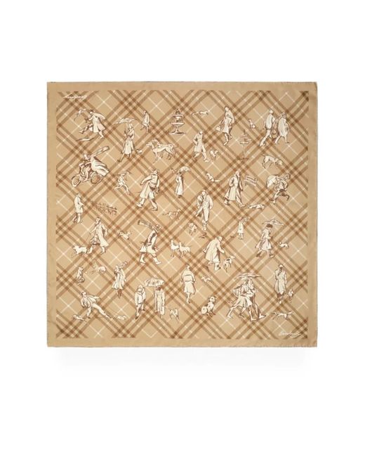 Burberry Natural Scarves