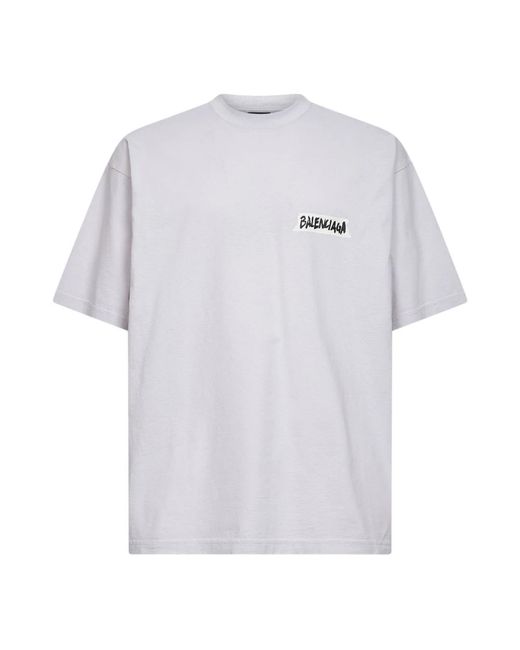 Balenciaga White T-Shirts for men