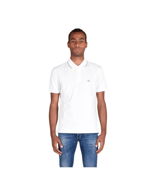 C P Company Polo shirt aus baumwollmischung in White für Herren