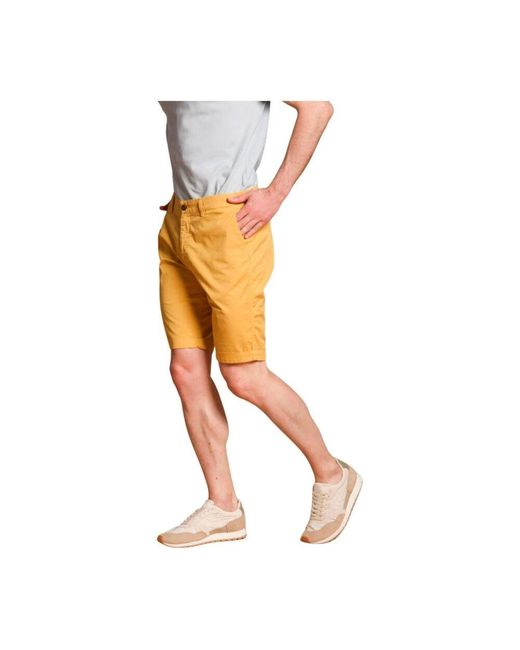 Mason's Herren Chino Bermuda Shorts Aus Pima-Baumwolle in Yellow für Herren