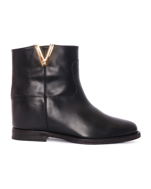 Via Roma 15 Black Ankle Boots