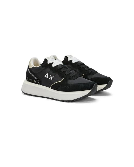 Sun 68 Black Sneakers