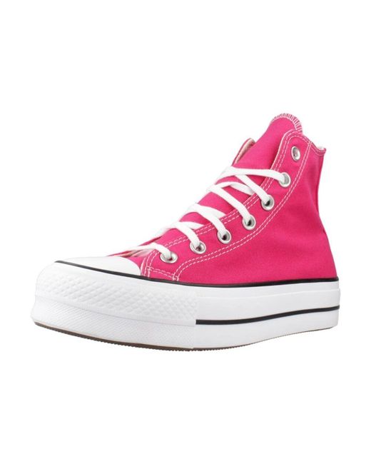Converse Pink Erhöhte chuck taylor sneakers