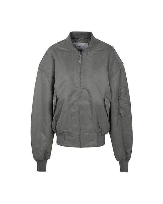 Entire studios Jassen ,Grijs ,Nylon Broad Bomber Jacket in het Gray